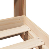 Letto senza Materasso 140x190 cm in Legno Massello di Pino