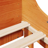 Letto senza Materasso Marrone Cera 120x190 cm in Legno di Pino