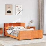 Letto senza Materasso Marrone Cera 120x190 cm in Legno di Pino