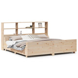 Letto Libreria senza Materasso 180x200 cm Legno Massello