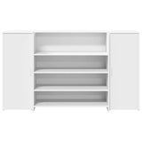 Scrivania per Reception Bianca 180x50x103,5 cm in Legno Massello