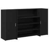 Scrivania per Reception Rovere Nero 180x50x103,5 cm in Legno di Argilla