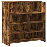Banco Reception Rovere Fumo 180x50x103,5cm in Legno truciolato