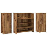 Banco Reception Legno Antico 180x50x103,5 cm Legno truciolato