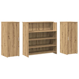 Banco Reception Rovere Artigianale 180x50x103,5cm in Truciolato