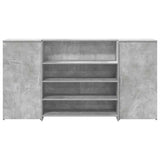Banco Reception Grigio Cemento 200x50x103,5cm Legno truciolato