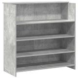 Banco Reception Grigio Cemento 200x50x103,5cm Legno truciolato