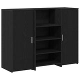 Banco Reception Rovere Nero 135x50x103,5 cm Legno truciolato