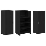 Banco Reception Rovere Nero 135x50x103,5 cm Legno truciolato