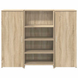 Banco Reception Rovere Sonoma 135x50x103,5 cm Legno truciolato