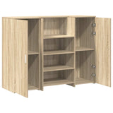 Banco Reception Rovere Sonoma 135x50x103,5 cm Legno truciolato