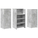 Banco Reception Grigio Cemento 135x50x103,5cm Legno truciolato