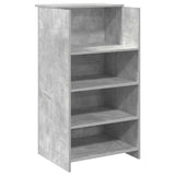 Banco Reception Grigio Cemento 135x50x103,5cm Legno truciolato