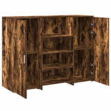 Banco Reception Rovere Fumo 135x50x103,5cm in Legno truciolato