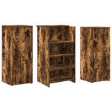 Banco Reception Rovere Fumo 135x50x103,5cm in Legno truciolato
