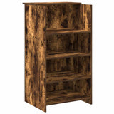 Banco Reception Rovere Fumo 135x50x103,5cm in Legno truciolato