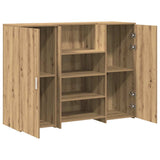 Banco Reception Rovere Artigianale 135x50x103,5cm in Truciolato
