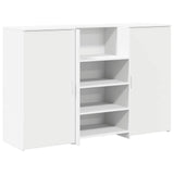 Banco Reception Bianco 155x50x103,5 cm in Legno truciolato