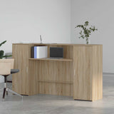 Banco Reception Rovere Sonoma 180x50x103,5 cm Legno truciolato