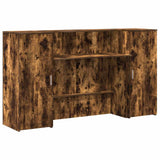 Banco Reception Rovere Fumo 180x50x103,5cm in Legno truciolato