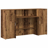 Banco Reception Legno Antico 180x50x103,5 cm Legno truciolato