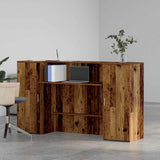 Banco Reception Legno Antico 180x50x103,5 cm Legno truciolato