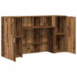 Banco Reception Legno Antico 180x50x103,5 cm Legno truciolato