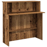 Banco Reception Legno Antico 180x50x103,5 cm Legno truciolato