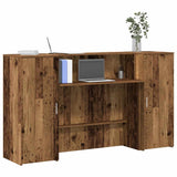 Banco Reception Legno Antico 180x50x103,5 cm Legno truciolato