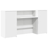 Banco Reception Bianco 200x50x103,5 cm in Legno truciolato