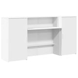 Banco Reception Bianco 200x50x103,5 cm in Legno truciolato
