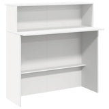 Banco Reception Bianco 200x50x103,5 cm in Legno truciolato
