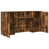 Banco Reception Rovere Fumo 200x50x103,5cm in Legno truciolato