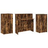 Banco Reception Rovere Fumo 200x50x103,5cm in Legno truciolato