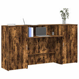 Banco Reception Rovere Fumo 200x50x103,5cm in Legno truciolato
