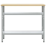 Piano di lavoro con lo scaffale Grigio 100 x 55 x 85 cm
