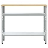 Piano di lavoro con lo scaffale Grigio 100 x 55 x 85 cm