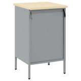 Banco da lavoro con cassetto Nero e Grigio 50 x 55 x 85 cm