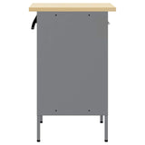 Banco da lavoro con cassetto Nero e Grigio 50 x 55 x 85 cm