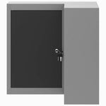Mobile per Attrezzi con blocco Nero e grigio 55 x 55 x 55 cm