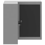 Mobile per Attrezzi con blocco Nero e grigio 55 x 55 x 55 cm