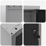 Mobile per Attrezzi con blocco Nero e grigio 50 x 20 x 55 cm