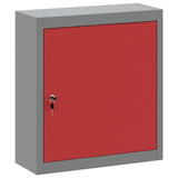 Mobile per attrezzi con blocco Rosso e Grigio 50 x 20 x 55 cm