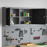 Mobile per Attrezzi con blocco Nero e grigio 100 x 20 x 55 cm