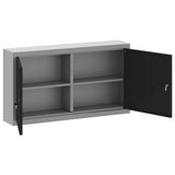 Mobile per Attrezzi con blocco Nero e grigio 100 x 20 x 55 cm