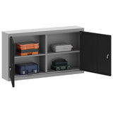 Mobile per Attrezzi con blocco Nero e grigio 100 x 20 x 55 cm