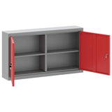 Mobile per Attrezzi con blocco Rosso e grigio 100 x 20 x 55 cm