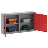 Mobile per Attrezzi con blocco Rosso e grigio 100 x 20 x 55 cm
