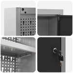 Mobile per Attrezzi con blocco Nero e grigio 100 x 20 x 55 cm