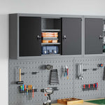 Mobile per Attrezzi con blocco Nero e grigio 100 x 20 x 55 cm